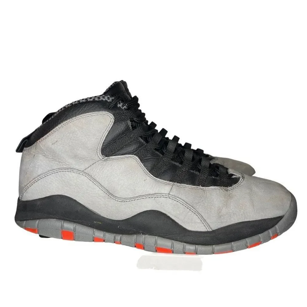 Nike Air Jordan 10 Retro Cool Grey Infrared Nubuck Mens Size 12 310805-023